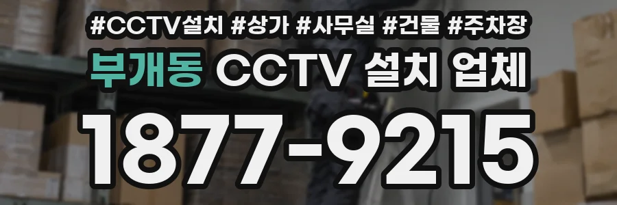 부개동 CCTV 설치 업체
