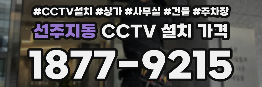 선주지동 CCTV 설치 가격