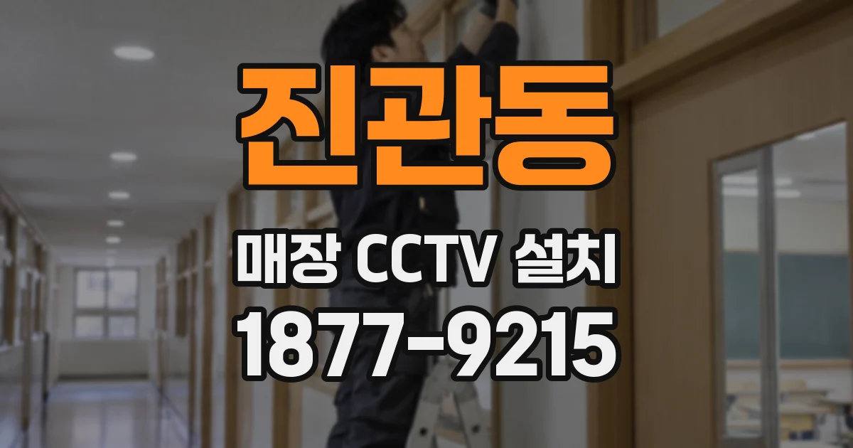 진관동 매장 CCTV 설치
