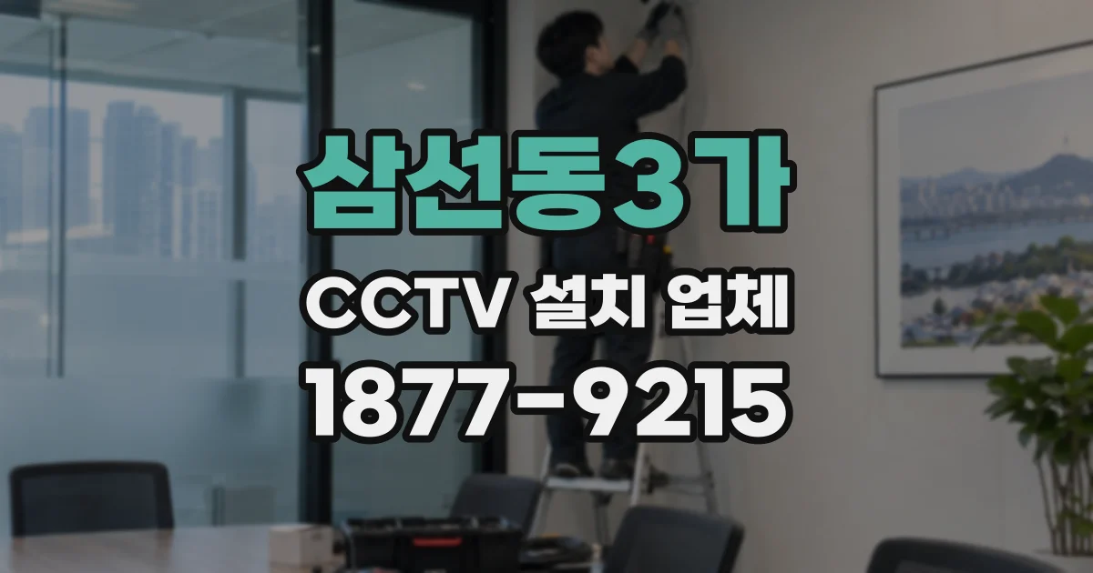 삼선동3가 CCTV 설치 업체