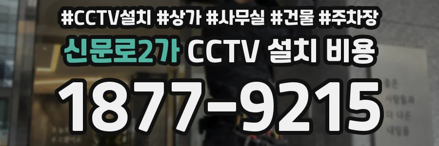 신문로2가 CCTV 설치 비용