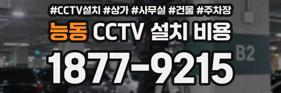 능동 CCTV 설치 비용