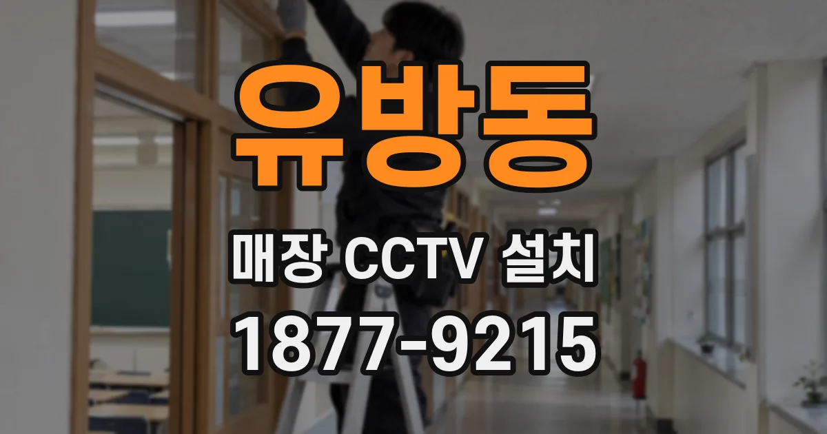 유방동 매장 CCTV 설치