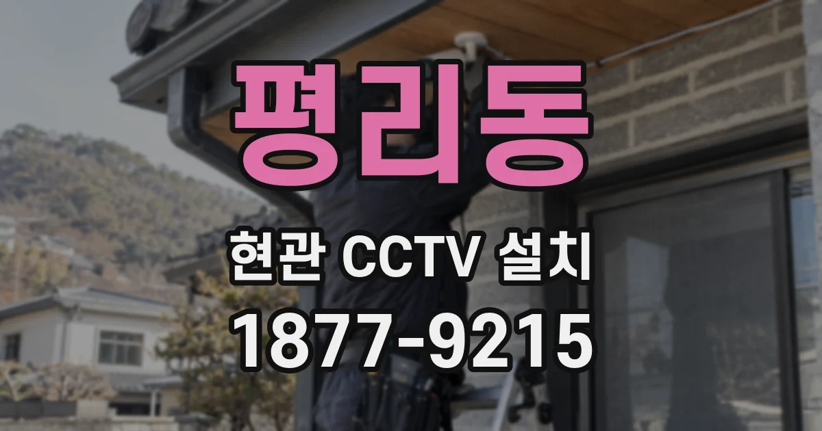평리동 현관 CCTV 설치