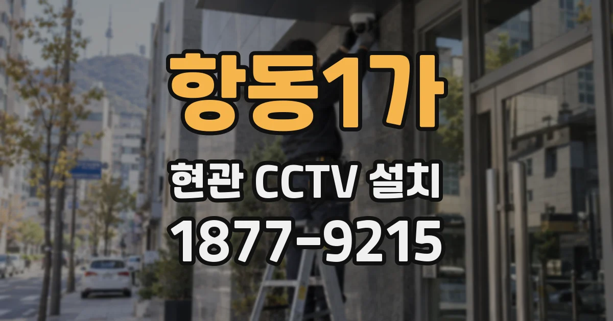 항동1가 현관 CCTV 설치