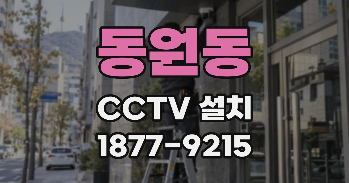 동원동 CCTV 설치