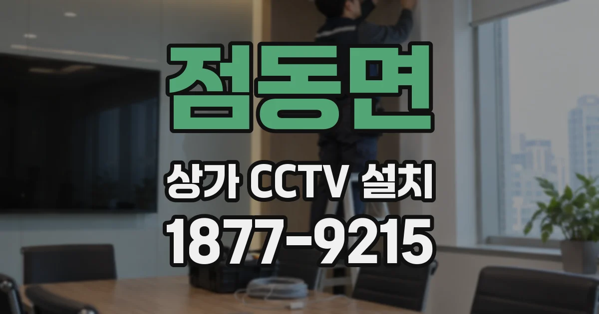 점동면 상가 CCTV 설치