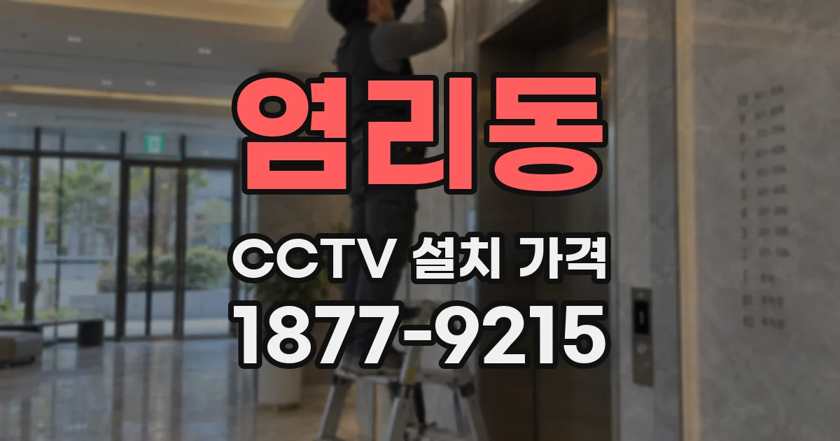 염리동 CCTV 설치 가격