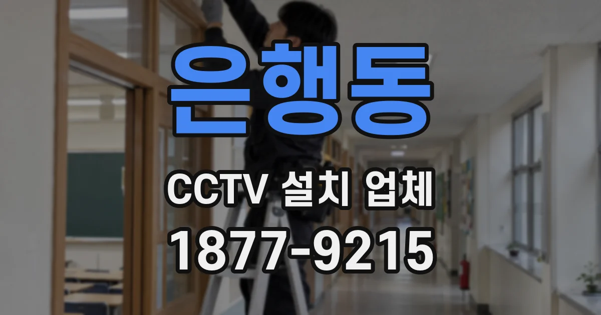 은행동 CCTV 설치 업체