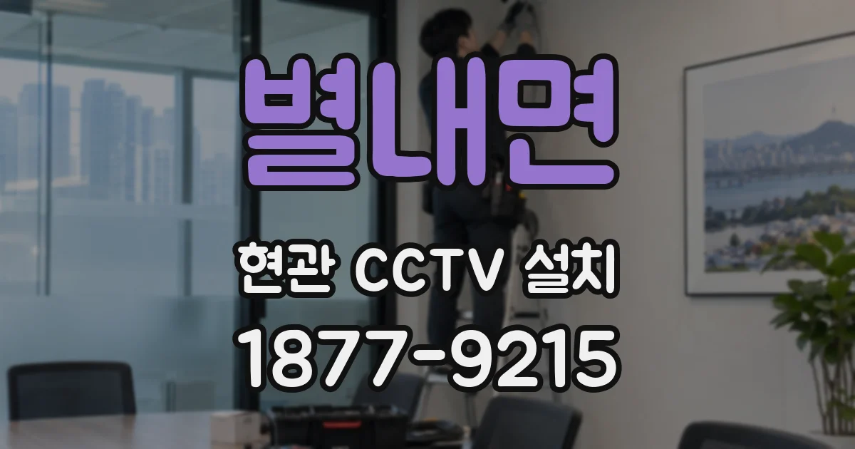 별내면 현관 CCTV 설치