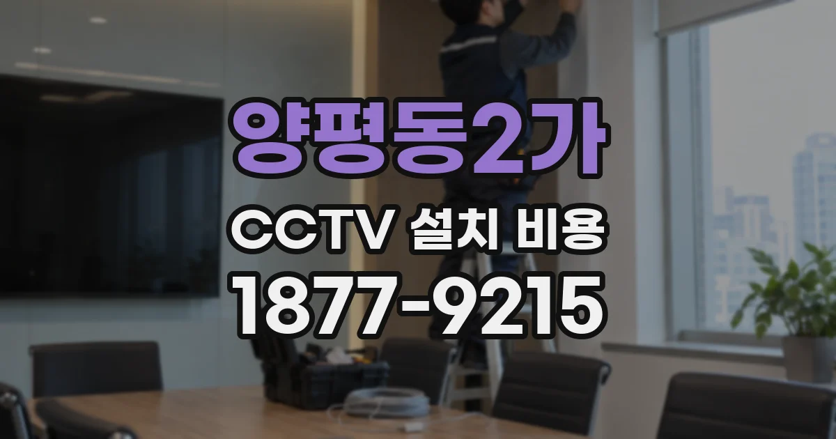 양평동2가 CCTV 설치 비용