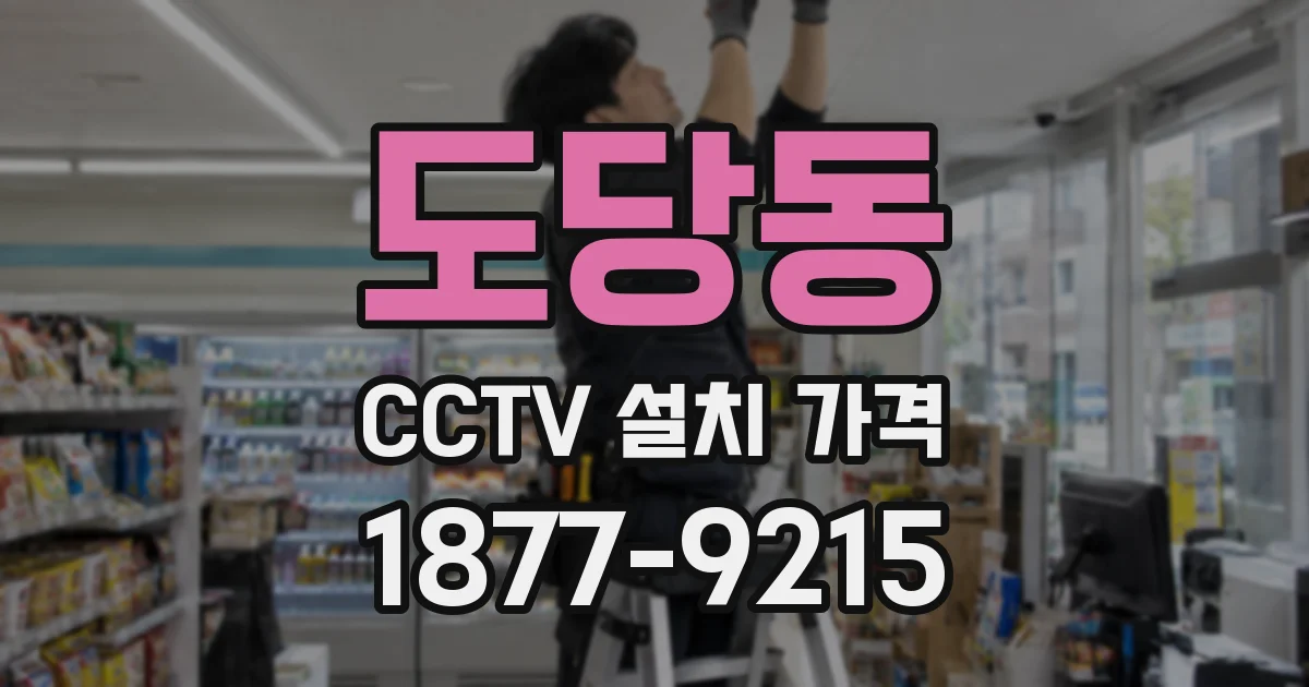 도당동 CCTV 설치 가격