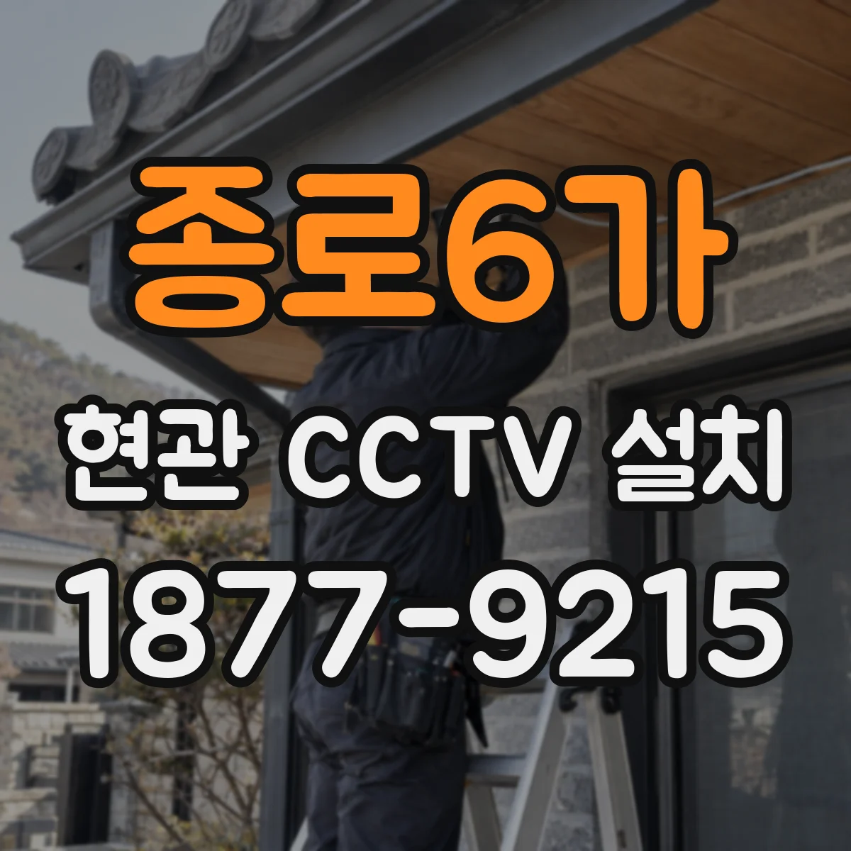 종로6가 현관 CCTV 설치