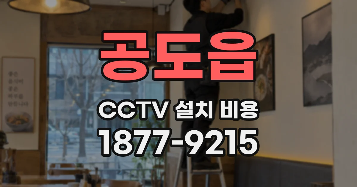 공도읍 CCTV 설치 비용