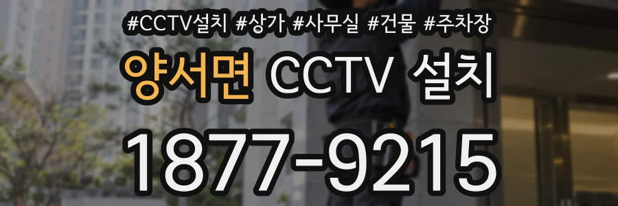 양서면 CCTV 설치