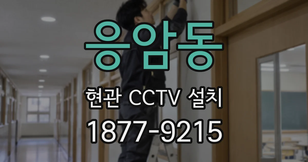 응암동 현관 CCTV 설치