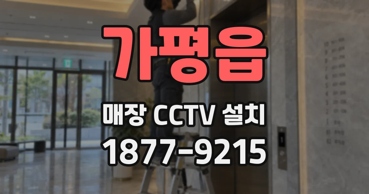가평읍 매장 CCTV 설치