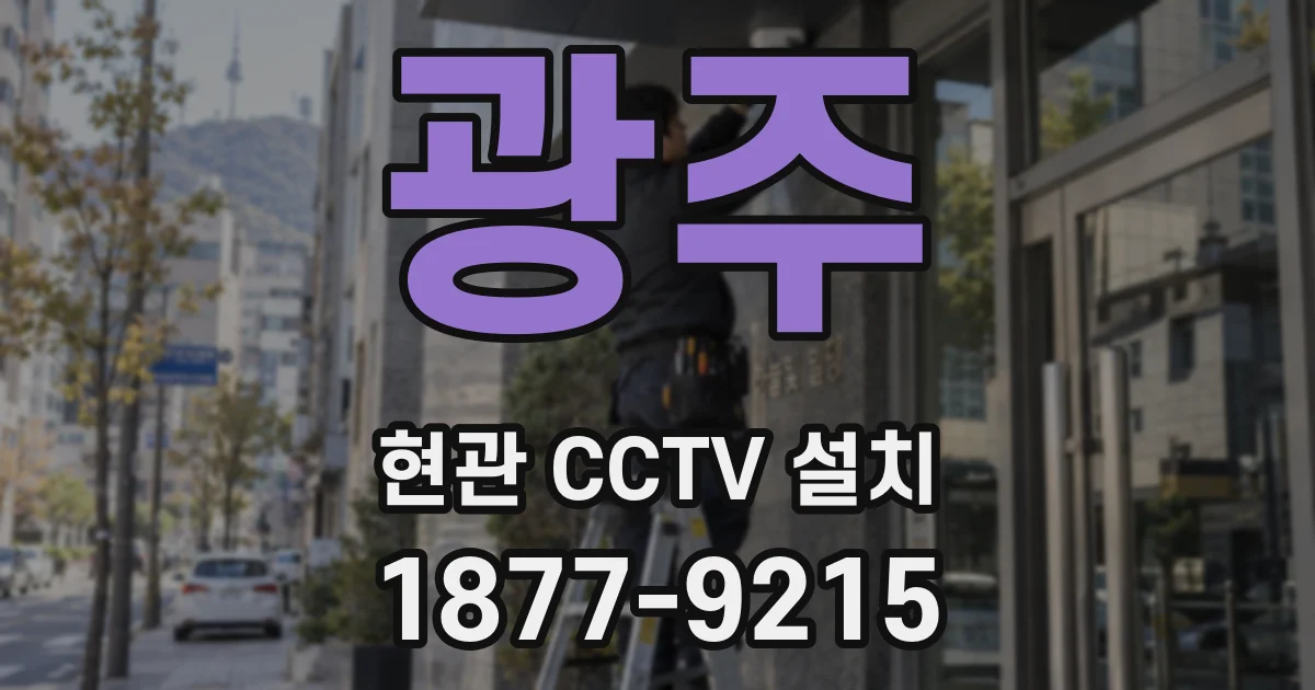 광주 현관 CCTV 설치