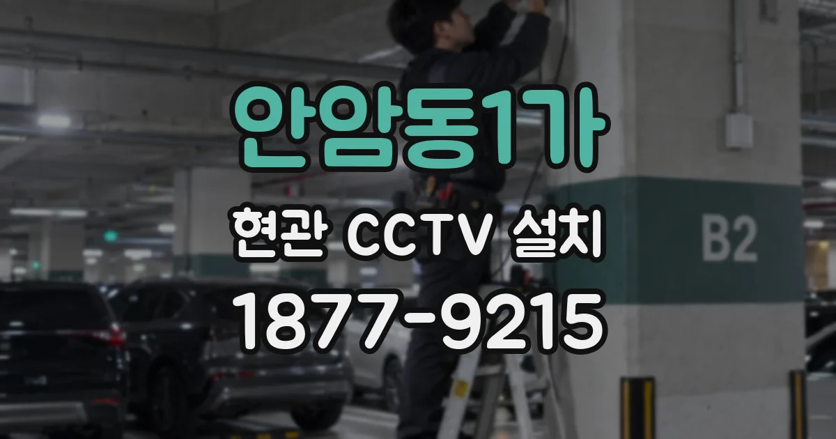 안암동1가 현관 CCTV 설치