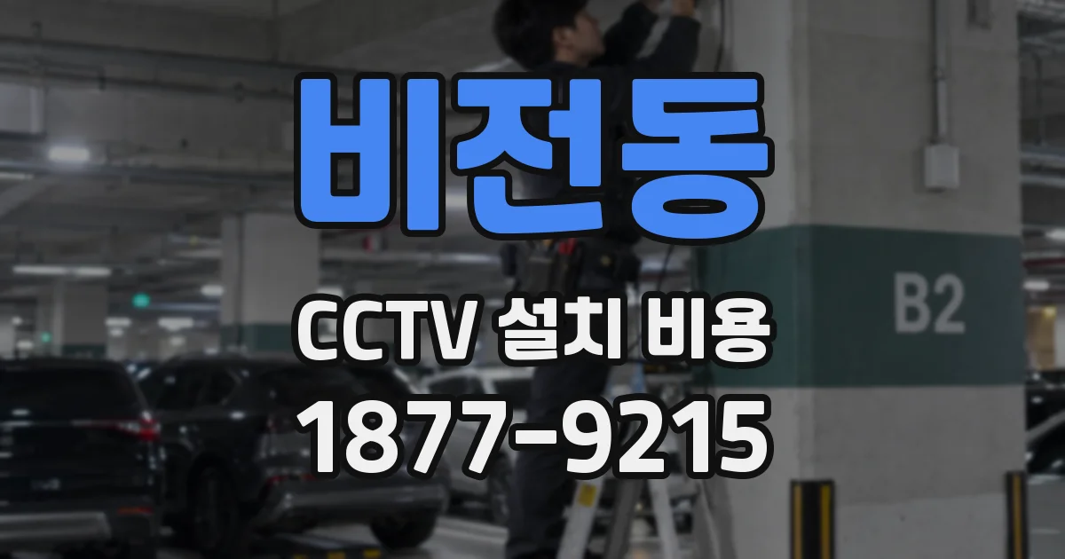 비전동 CCTV 설치 비용