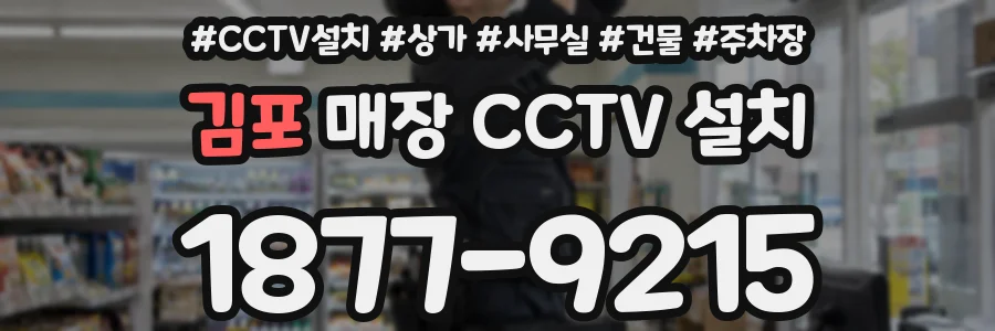 김포 매장 CCTV 설치