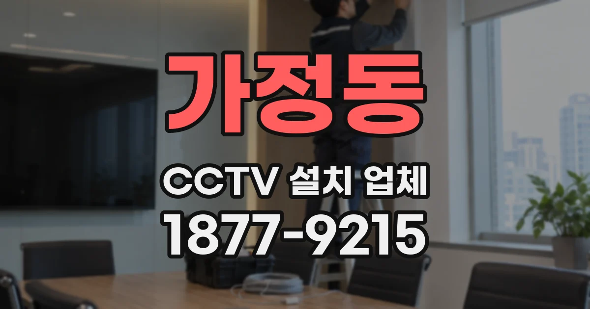 가정동 CCTV 설치 업체