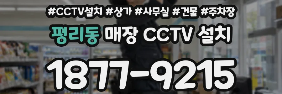 평리동 매장 CCTV 설치