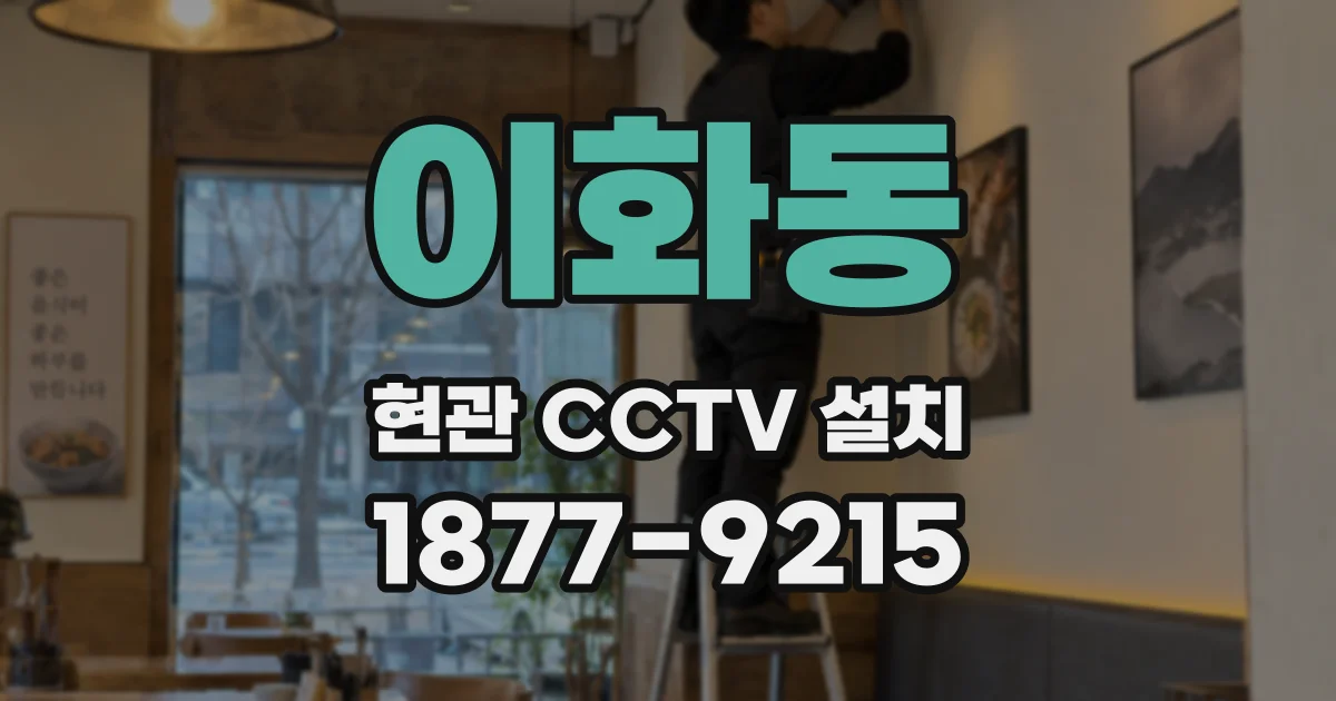이화동 현관 CCTV 설치