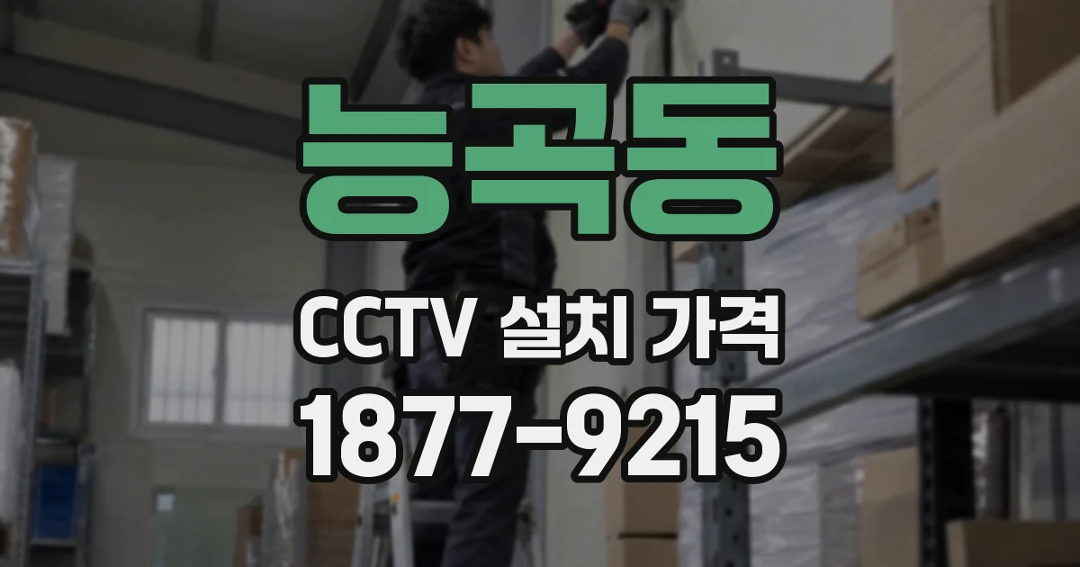 능곡동 CCTV 설치 가격