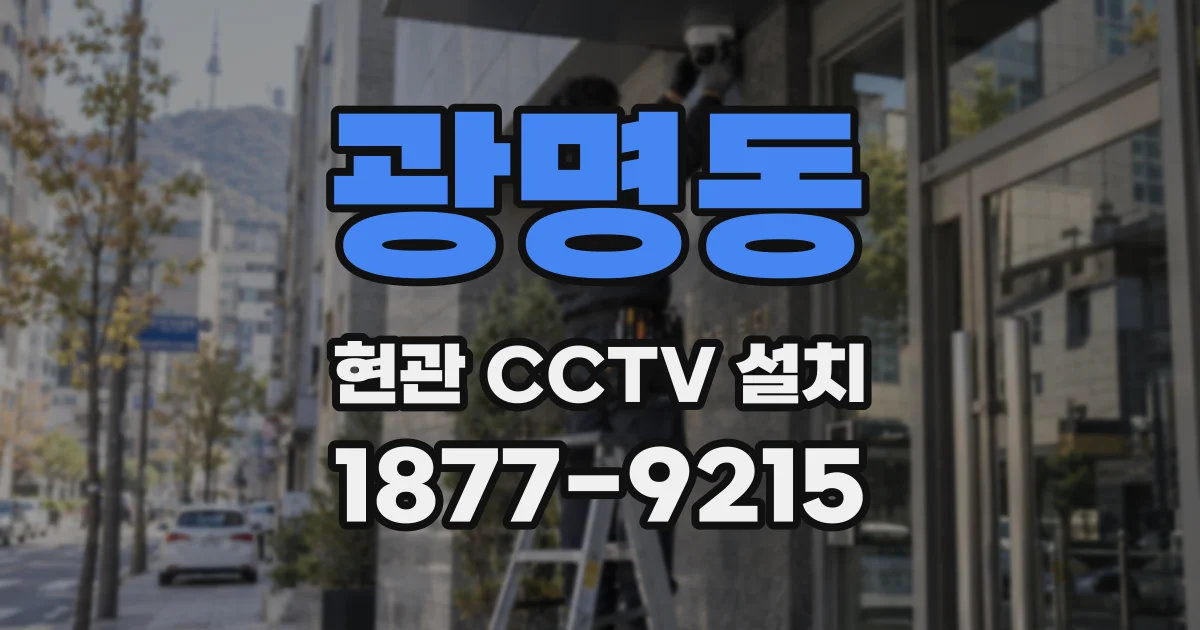 광명동 현관 CCTV 설치