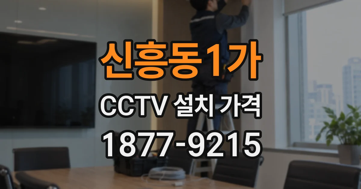 신흥동1가 CCTV 설치 가격