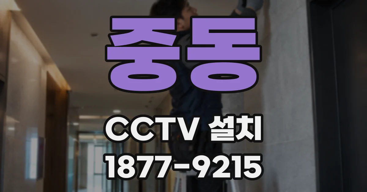 중동 CCTV 설치