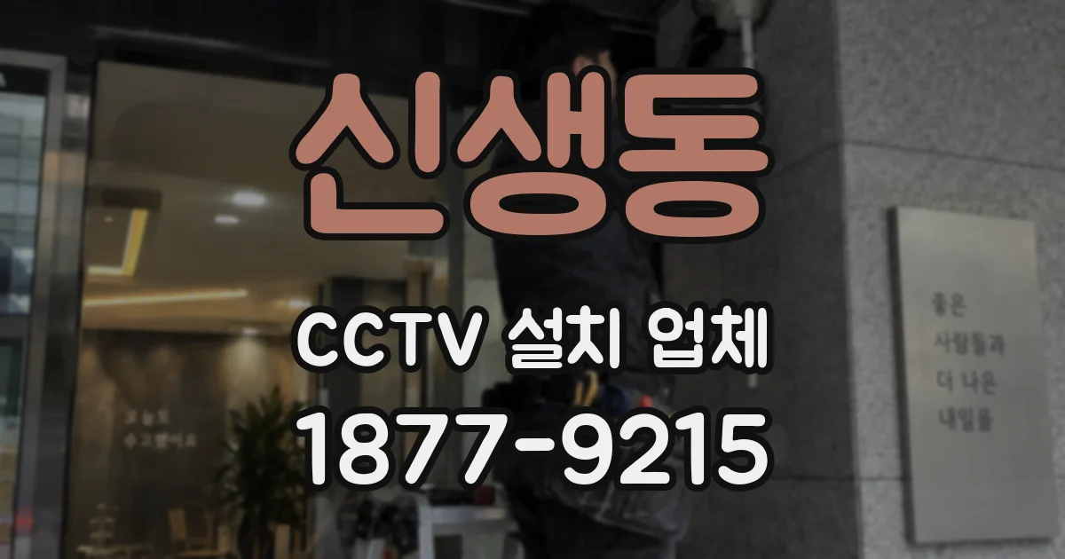 신생동 CCTV 설치 업체