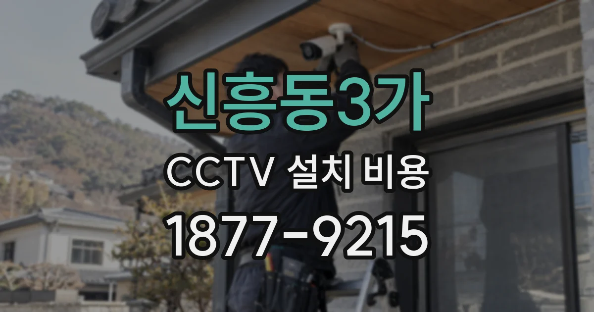 신흥동3가 CCTV 설치 비용