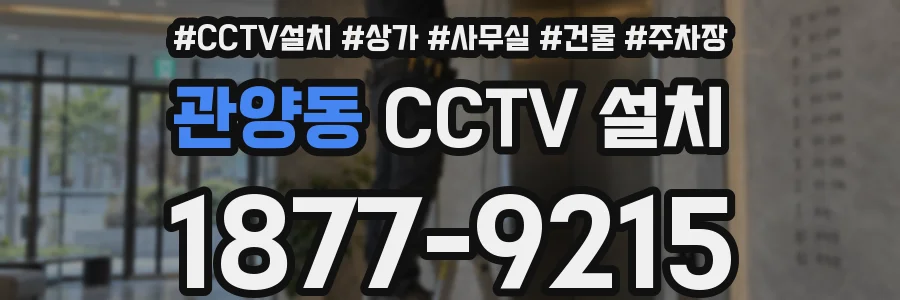 관양동 CCTV 설치