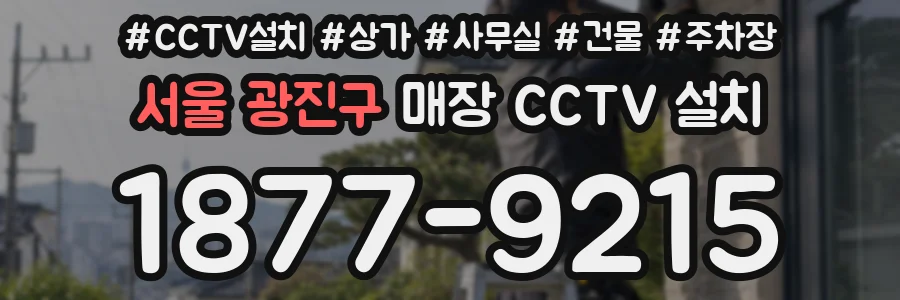 서울 광진구 매장 CCTV 설치