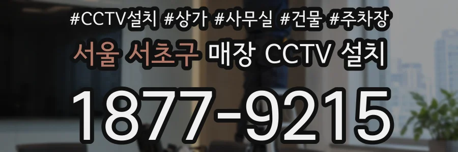 서울 서초구 매장 CCTV 설치