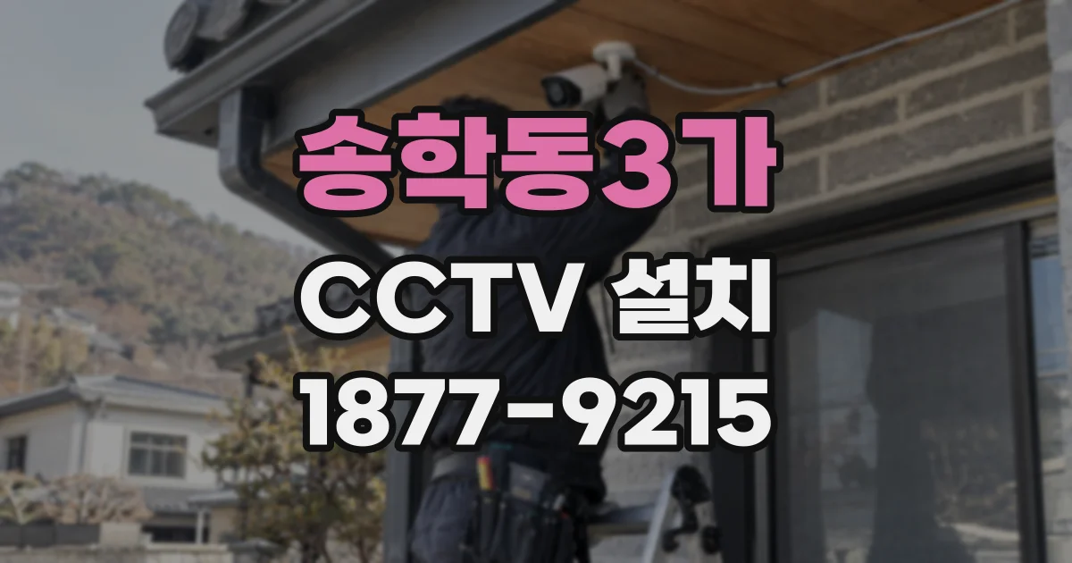 송학동3가 CCTV 설치