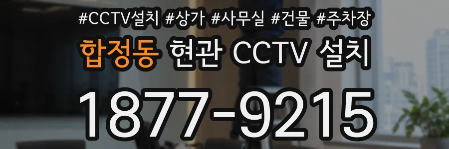 합정동 현관 CCTV 설치