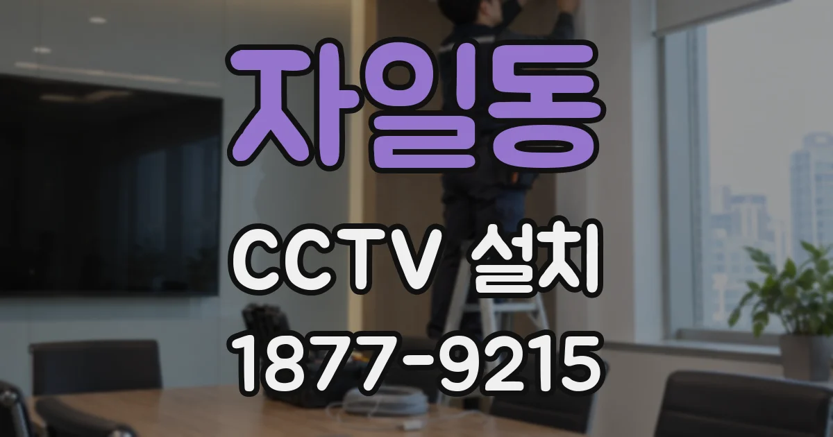 자일동 CCTV 설치
