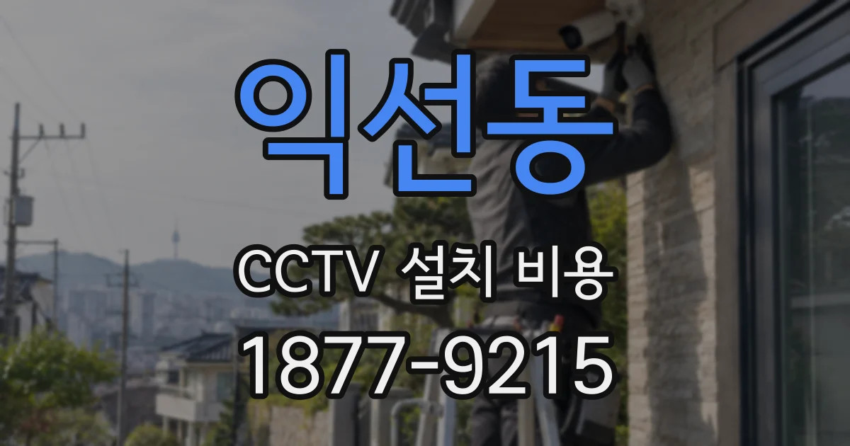 익선동 CCTV 설치 비용