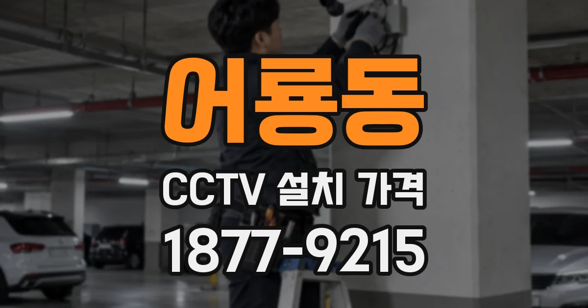 어룡동 CCTV 설치 가격