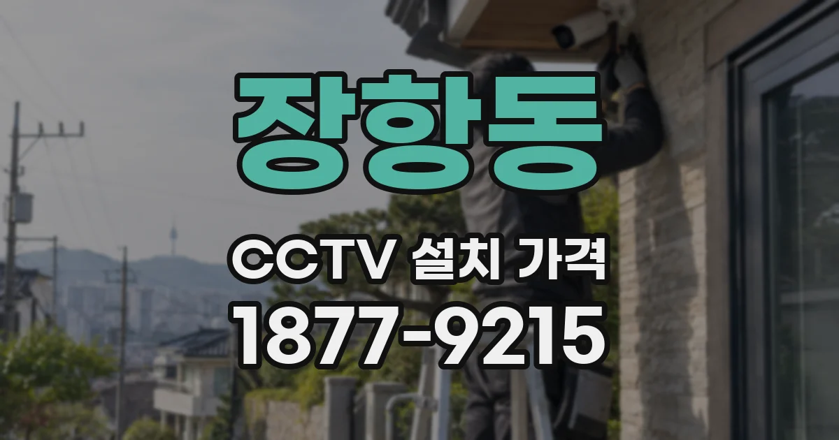 장항동 CCTV 설치 가격