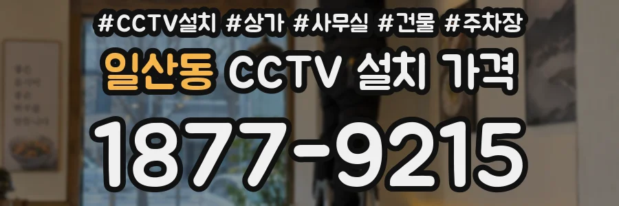 일산동 CCTV 설치 가격