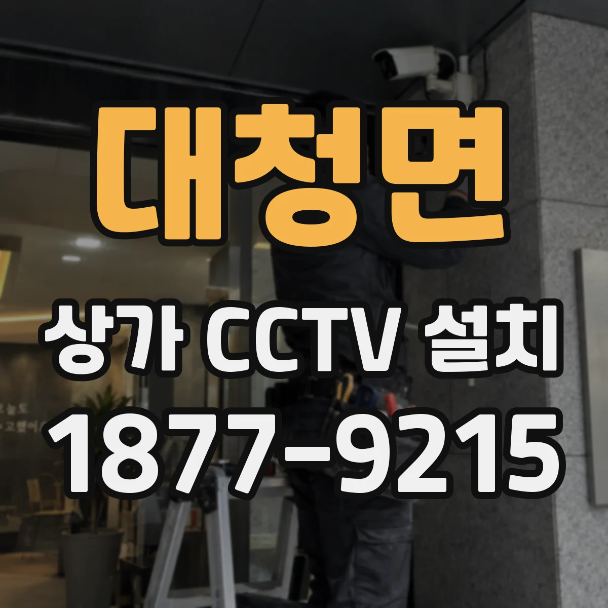 대청면 상가 CCTV 설치