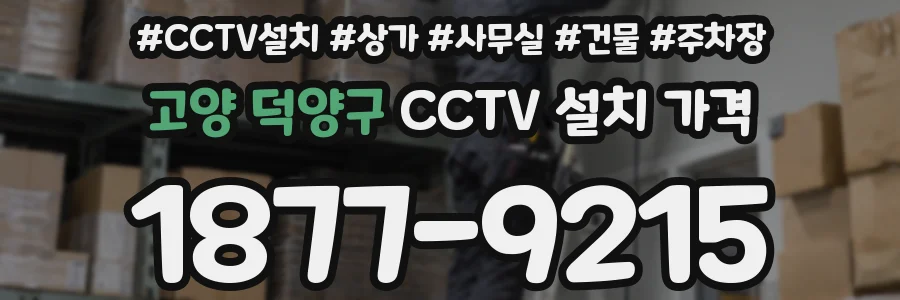 고양 덕양구 CCTV 설치 가격