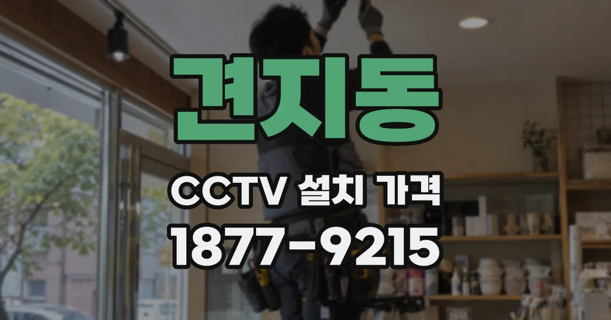 견지동 CCTV 설치 가격