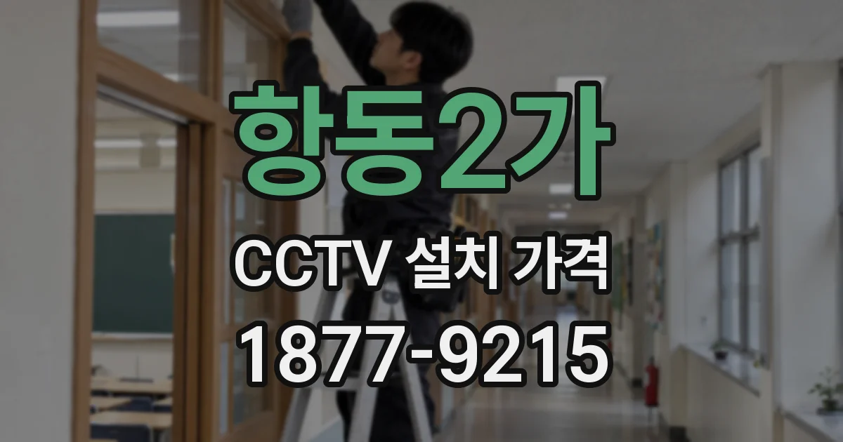 항동2가 CCTV 설치 가격