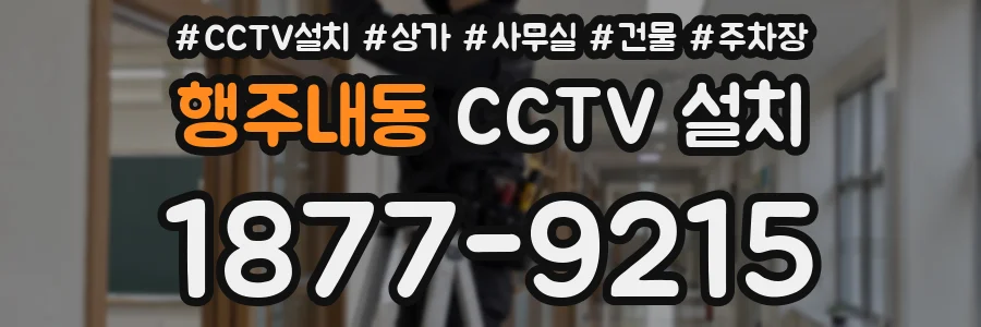 행주내동 CCTV 설치