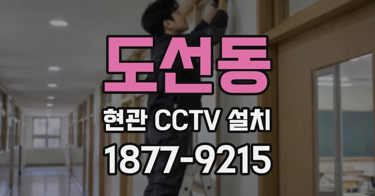 도선동 현관 CCTV 설치